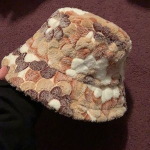 Fuzzy bucket hat